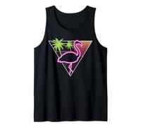 Vintage Pink Flamingo Retro Look Miami 1980s Gift Idea Tank Top