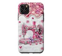 Vintage Pink Floral Sewing Machine Craft Lover Case for iPhone 11 Pro Max