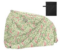 Vintage Pink Romantic Rose Bird Waterproof Bike Cover with Lock Holes Anti Dust Rain Snow UV Storage Mountain Bike Cover Fits for Most funda para bicicletas exterior