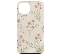 Vintage Pink Wildflower Ditsy Floral on Cream Aesthetic Case for iPhone 13