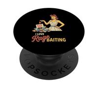Vintage Pinup I Love Rage Baiting Funny Meme PopSockets Adhesive PopGrip