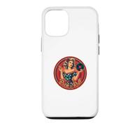 Vintage Pinup Woman Vinyl Record Music Lover Design Case for iPhone 12/12 Pro
