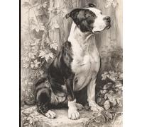 Vintage Pit Bull Portrait Composition Notebook: A Classic College-Ruled Journal with Timeless Dog Artwork for Writing and Daily Notes