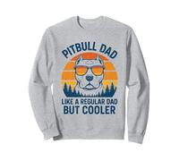 Vintage Pitbull Dad Like A Regular Dad But Cooler Funny Sweatshirt