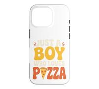 Vintage Pizza Lover Boy Slice Pizza Case for iPhone 16 Pro