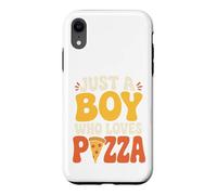 Vintage Pizza Lover Boy Slice Pizza Case for iPhone XR