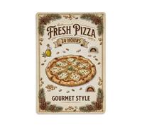 Vintage Pizza Pine Nuts Metal Tin Sign