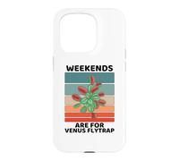 Vintage Plants Lover Weekends Are For Venus Flytrap Case for iPhone 15 Pro