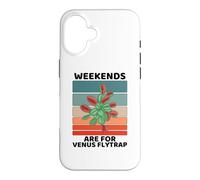 Vintage Plants Lover Weekends Are For Venus Flytrap Case for iPhone 16