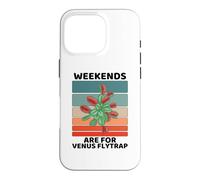 Vintage Plants Lover Weekends Are For Venus Flytrap Case for iPhone 16 Pro