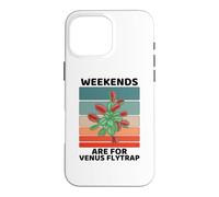 Vintage Plants Lover Weekends Are For Venus Flytrap Case for iPhone 16 Pro Max
