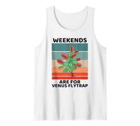 Vintage Plants Lover Weekends are for Venus Flytrap Tank Top