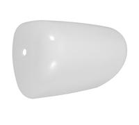Vintage Plastic Lamp Shade Replacement for Table Lamps, White | PP Build, Anti Glare Cover for Indoor Use, Easy Maintenance and Versatile Fit, Retro Banker's Style
