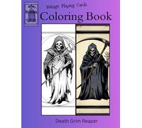 Vintage Playing Cards Coloring book Series: Death Grim Reaper