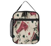 Vintage Playing Cards Lunch Bags Insulated Cooler Lunch Tote | Portable,Lunch Container,Leakproof,Lunch Box,for Men Women