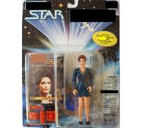 Vintage Playmates 1995 Star Deep Space Nine Trek - Lieutenant Vash The Mysterious Galactic Archaeologist Action Figure - Factory Sealed Shop Stock Room Find