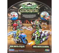Vintage Playmates 2007 TMNH Turtles The Movie Mini Mutants Vehicle & Figure Set - Factory Sealed Shop Stock Room Find