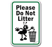 Vintage Please Do Not Litter Metal Sign Wall Decor 8x6inch