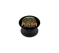 Vintage Plovdiv Bulgaria Travel Souvenir Landmark Gift PopSockets Adhesive PopGrip