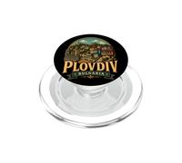 Vintage Plovdiv Bulgaria Travel Souvenir Landmark Gift PopSockets PopGrip for MagSafe
