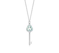 Vintage Plum Key Pendant Exquisite Necklace Original Women Charming Shining Gift