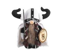 Vintage Plush Vi-King Doll - Indoor Gnome Knight Statue, Elf Decor for Home & Garden - Unique Plush Display Piece