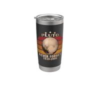 Vintage Pluto Never Forget Astronomy Space Science Lover Stainless Steel Insulated Tumbler