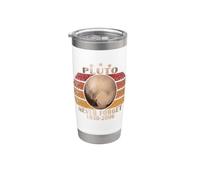 Vintage Pluto Never Forget Astronomy Space Science Lover Stainless Steel Insulated Tumbler