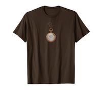 Vintage Pocket Style Watch Steampunk Timekeeper Aesthetic T-Shirt