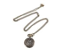 Vintage Pocket Watch Bronze Color Quartz Watch Cool Chain Hollow Stars Watches Decorate Gift for Father Pocket Watch