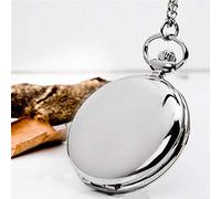 Vintage Pocket Watch for Men Women,Retro Classical 4.5cm Size Gold Polish Quartz Pocket Watch Pendant Chain Smooth Pocket Watches Gift (Gold) (Silver)