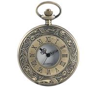 Vintage Pocket Watch, Retro Mechanical Mens Pocket Watch, Unique Numerals Scale Men Timepiece, 4.5cm/1.77 Inches, Timeless Vintage Design, Mechanical Hand-Wound Movement for Graduation, Fathers Day