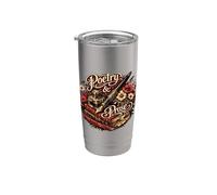 Vintage Poetry Prose Writer Stainless Steel Insulated Tumbler