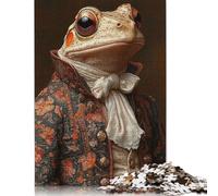 Vintage Poison Dart Frog Puzzle 500 Piece Adult Jigsaw Puzzle Puzzle for Adults Jigsaw Puzzles for Adults 500pcs (52x38cm)