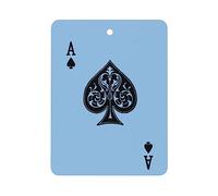 Vintage Poker Ace of Spades Car Air Freshener Hanging Car Aromatherapy Tablets Pendant Charms for Women Men Square