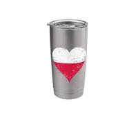 Vintage Poland Flag A Proud Pole with Polish Pride or Roots Stainless Steel Insulated Tumbler