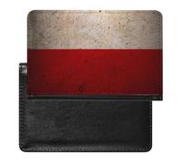 Vintage Poland Flag Printed Passport Holder Cover PU Leather Travel Waterproof Slim Passport Wallet for Airport