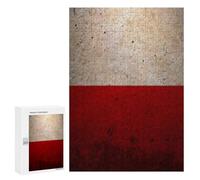Vintage Poland Flag Vertical Wooden Jigsaw Puzzles for Adults Challenge Intelligent Puzzle Letter on Back Picture Home Decor