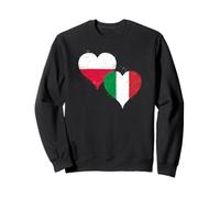 Vintage Poland Italy Flags are Cool for Proud Polish Italian Sweatshirt