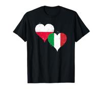 Vintage Poland Italy Flags are Cool for Proud Polish Italian T-Shirt