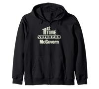 Vintage Political Campaign Button George McGovern 1972 Zip Hoodie