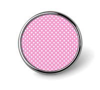 Vintage Polka Dots Pink Print Enamel Pins for Backpack - Cute Jacket Coat Hat Bags Badge Pins, Funny Unique Novelty Button Pin Women Men Fashion Jewelry Accessories