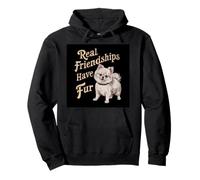 Vintage Pomeraner pointed dog with a humorous saying Pullover Hoodie