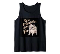 Vintage Pomeraner pointed dog with a humorous saying Tank Top