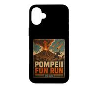 Vintage Pompeii Fun Run Ancient Rome Volcano Eruption Humor Case for iPhone 16 Plus
