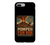 Vintage Pompeii Fun Run Ancient Rome Volcano Eruption Humor Case for iPhone 7 Plus/8 Plus