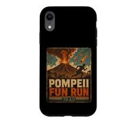 Vintage Pompeii Fun Run Ancient Rome Volcano Eruption Humor Case for iPhone XR