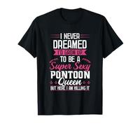 Vintage Pontoon Captain Shirt Women Funny Gift Boat Owner T-Shirt