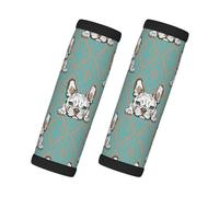 Vintage Pop Art French Bulldog Luggage Handle Wraps for Suitcase, Soft Luggage Handle Covers, Luggage Tags Identifiers for Suitcases, Travel Luggage Accessories Essentials for Flying