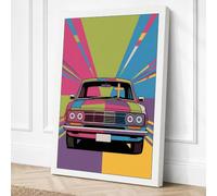 Vintage Pop Art Motors Retro Canvas Wall Art Print 18x12 Inch (46 x 30 cm)